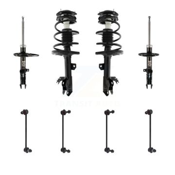 Front Rear Complete Suspension Strut & TOR Bar Link Kit (8Pc) For Toyota Camry KSS-107699