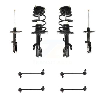 Front Rear Complete Strut & TOR Bar Link Kit (8Pc) For Toyota Camry Solara KSS-107702