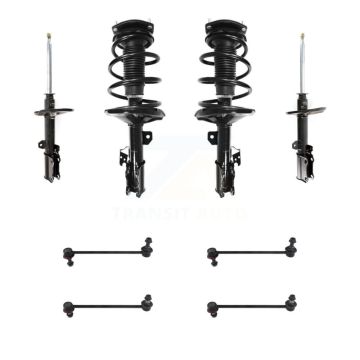 Front Rear Complete Strut & TOR Bar Link Kit (8Pc) For 2002-2003 Toyota Camry KSS-107703