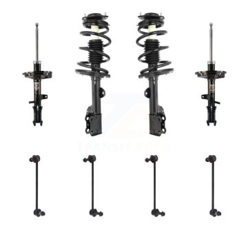 Front Rear Complete Strut & TOR Bar Link Kit (8Pc) For Toyota Highlander AWD KSS-107704
