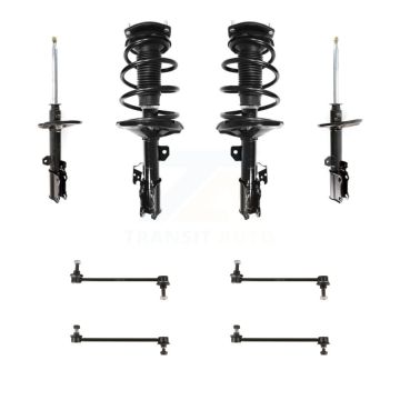 Front Rear Complete Strut & TQ Bar Link Kit (8Pc) For 2002-2003 Toyota Camry KSS-107716