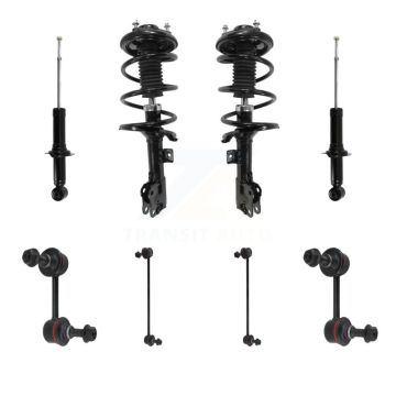 Front Rear Complete Strut & TOR sway Bar Link Kit (8Pc) For Mitsubishi Lancer KSS-107720