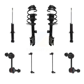 Front Rear Complete Strut & TOR sway Bar Link Kit (8Pc) For Jeep Dodge Caliber KSS-107724