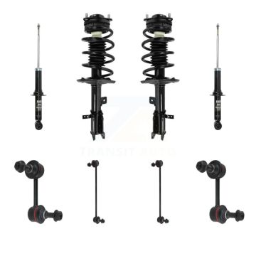 Front Rear Complete Strut & TOR sway Bar Link Kit (8Pc) For Chrysler 200 Dodge KSS-107730