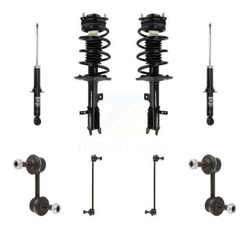 Front Rear Complete Strut & TQ sway Bar Link Kit (8Pc) For Chrysler 200 Dodge KSS-107732