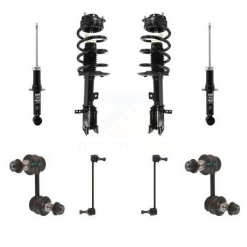 Front Rear Complete Strut & TQ Bar Link Kit (8Pc) For 11-19 Dodge Journey 3.6L KSS-107737
