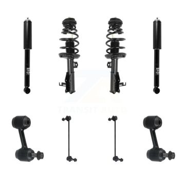 Front Rear Complete Strut Shock & TOR Bar Link Kit (8Pc) For Chevrolet Malibu Impala KSS-107740