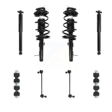 Front Rear Complete Suspension Strut Shock & TOR Bar Link Kit (8Pc) For Ford Focus KSS-107746