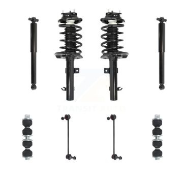 Front Rear Complete Suspension Strut Shock & TOR Bar Link Kit (8Pc) For Ford Focus KSS-107751