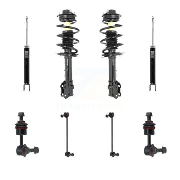 Front Rear Complete Strut Shock & TOR sway Bar Link Kit (8Pc) For Hyundai Tucson Kia KSS-107756