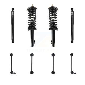 Front Rear Complete Strut Shock & TOR Bar Link Kit (8Pc) For Jeep Grand Cherokee KSS-107760