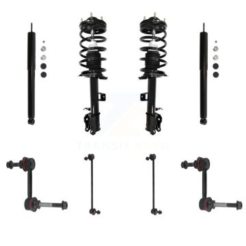 Front Rear Complete Strut Shock & TOR sway Bar Link Kit (8Pc) For Ford Escape Mazda KSS-107761