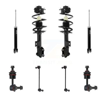 Front Rear Complete Strut Shock & TOR sway Bar Link Kit (8Pc) For Hyundai Sonata Kia KSS-107764