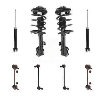 Front Rear Complete Strut Shock & TOR sway Bar Link Kit (8Pc) For Kia Rondo Optima KSS-107765