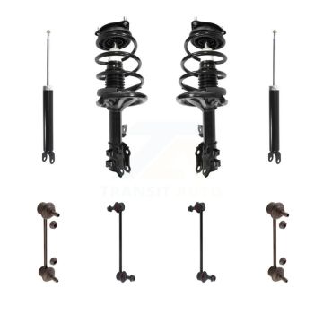 Front Rear Complete Strut Shock & TOR sway Bar Link Kit (8Pc) For Hyundai Elantra KSS-107766