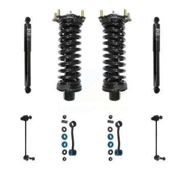 Front Rear Complete Strut Shock & TOR sway Bar Link Kit (8Pc) For Jeep Liberty Dodge KSS-107767