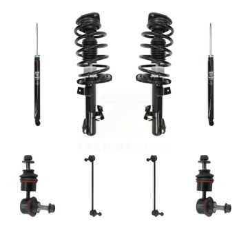 Front Rear Complete Strut Shock & TOR sway Bar Link Kit (8Pc) For 2012-2015 Mazda 5 KSS-107769