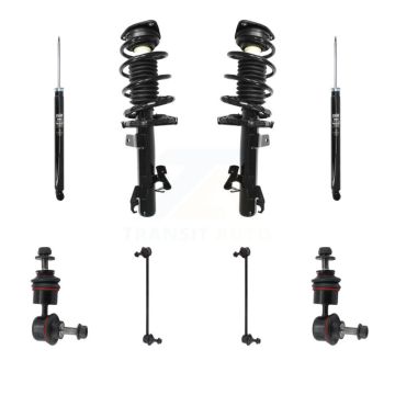 Front Rear Complete Suspension Strut Shock & TOR Bar Link Kit (8Pc) For Mazda 3 5 KSS-107773