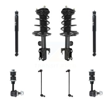 Front Rear Complete Strut Shock & TOR sway Bar Link Kit (8Pc) For 2011-2016 Scion tC KSS-107778