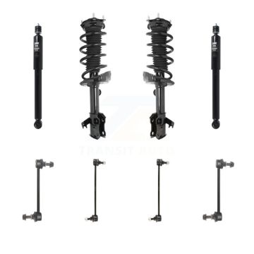 Front Rear Complete Strut Shock & TQ sway Bar Link Kit (8Pc) For 2007-2012 Acura RDX KSS-107783
