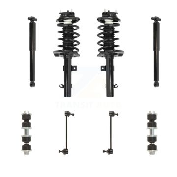 Front Rear Complete Suspension Strut Shock & TQ Bar Link Kit (8Pc) For Ford Focus KSS-107788
