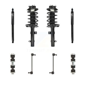 Front Rear Complete Suspension Strut Shock & TQ Bar Link Kit (8Pc) For Ford Focus KSS-107789