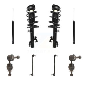 Front Rear Complete Suspension Strut Shock & TQ sway Bar Link Kit (8Pc) For Mazda 3 KSS-107793