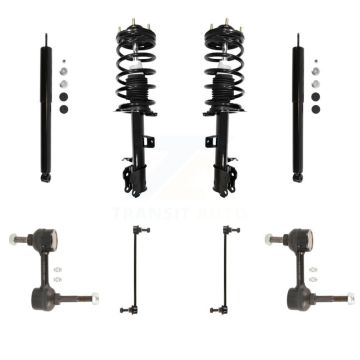 Front Rear Complete Strut Shock & TQ sway Bar Link Kit (8Pc) For Ford Escape Mazda KSS-107796