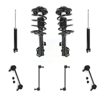 Front Rear Complete Strut Shock & TQ sway Bar Link Kit (8Pc) For Kia Rondo Optima KSS-107801