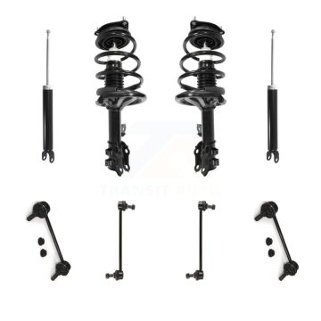 Front Rear Complete Strut Shock & TQ sway Bar Link Kit (8Pc) For Hyundai Elantra KSS-107802