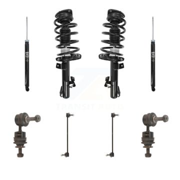 Front Rear Complete Strut Shock & TQ sway Bar Link Kit (8Pc) For 2012-2015 Mazda 5 KSS-107803