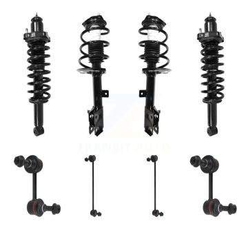 Front Rear Complete Strut & TOR Bar Link Kit (8Pc) For 2007-2009 Jeep Patriot Compass KSS-107811