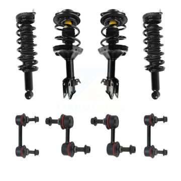 Front Rear Complete suspension Strut & TOR sway Bar Link Kit (8Pc) For Subaru Legacy KSS-107812