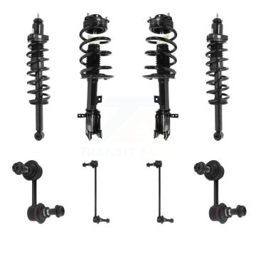Front Rear Complete Strut & TOR sway Bar Link Kit (8Pc) For 2009-2010 Dodge Journey 3.5L KSS-107814