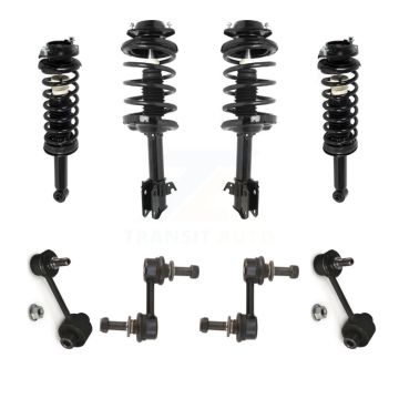 Front Rear Complete suspension Strut & TQ sway Bar Link Kit (8Pc) For Subaru Outback KSS-107819
