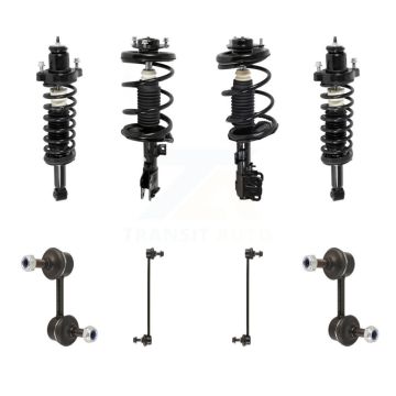 Front Rear Complete Strut & TQ Bar Link Kit (8Pc) For Mitsubishi Lancer GTS Models Only KSS-107820