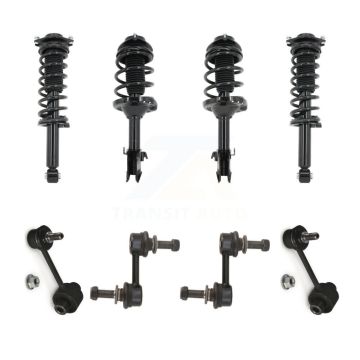 Front Rear Complete Strut & TQ sway Bar Link Kit (8Pc) For 2014-2016 Subaru Forester KSS-107821