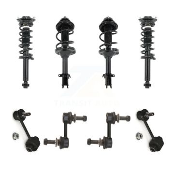 Front Rear Complete suspension Strut & TQ Bar Link Kit (8Pc) For 2013-2014 Subaru Outback KSS-107822