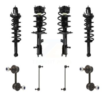Front Rear Complete Strut & TQ Bar Link Kit (8Pc) For Chrysler 200 Dodge Avenger Sebring KSS-107823