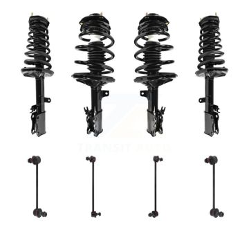 Front Rear Complete Strut & TOR Bar Link Kit (8Pc) For Toyota Camry Solara Avalon Lexus KSS-107829
