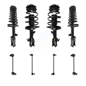 Front Rear Complete suspension Strut & TOR Bar Link Kit (8Pc) For Toyota Camry Solara KSS-107830