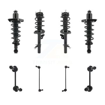 Front Rear Complete suspension Strut & TOR Bar Link Kit (8Pc) For 2014-2020 Acura MDX AWD KSS-107831