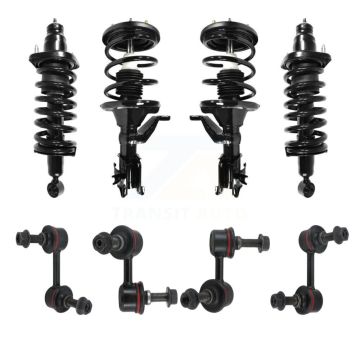 Front Rear Complete suspension Strut & TOR sway Bar Link Kit (8Pc) For Honda Civic KSS-107833