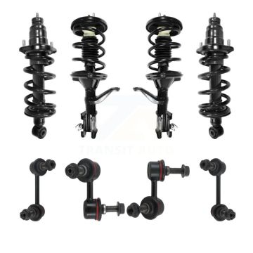 Front Rear Complete suspension Strut & TOR sway Bar Link Kit (8Pc) For Honda Element KSS-107834