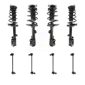 Front Rear Complete Strut & TOR sway Bar Link Kit (8Pc) For 2009-2012 Toyota Venza FWD KSS-107838
