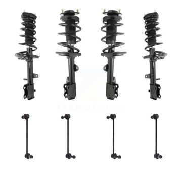 Front Rear Complete Strut & TOR sway Bar Link Kit (8Pc) For 2013-2016 Toyota Venza AWD KSS-107840