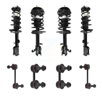 Front Rear Complete Strut & TOR sway Bar Link Kit (8Pc) For 1998-2002 Chevrolet Prizm KSS-107842