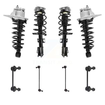 Front Rear Complete suspension Strut & TOR sway Bar Link Kit (8Pc) For Volvo XC70 KSS-107845