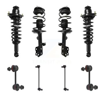Front Rear Complete Strut & TOR Bar Link Kit (8Pc) For 2010 Pontiac Vibe FWD with 1.8L KSS-107848