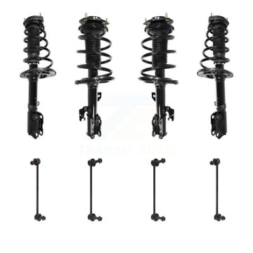 Front Rear Complete suspension Strut & TOR sway Bar Link Kit (8Pc) For Lexus ES350 KSS-107854